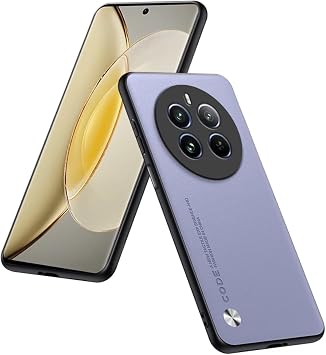 HULLIN Mobile Phone Case Compatible with Realme 12 Pro 5G / Realme 12 ProPlus 5G 6.7 inches PU Leather Protective Case - Light Purple