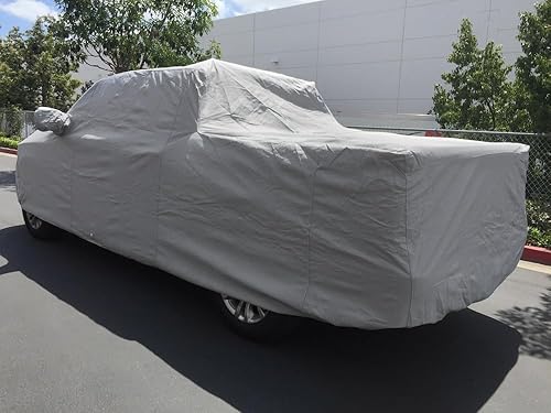 Miniatura 5 de CarsCover Cobertor de batea corta de camioneta resistente, 100% Impermeable, escudo a prueba de todo clima, ajuste personalizado para 2007-2017
