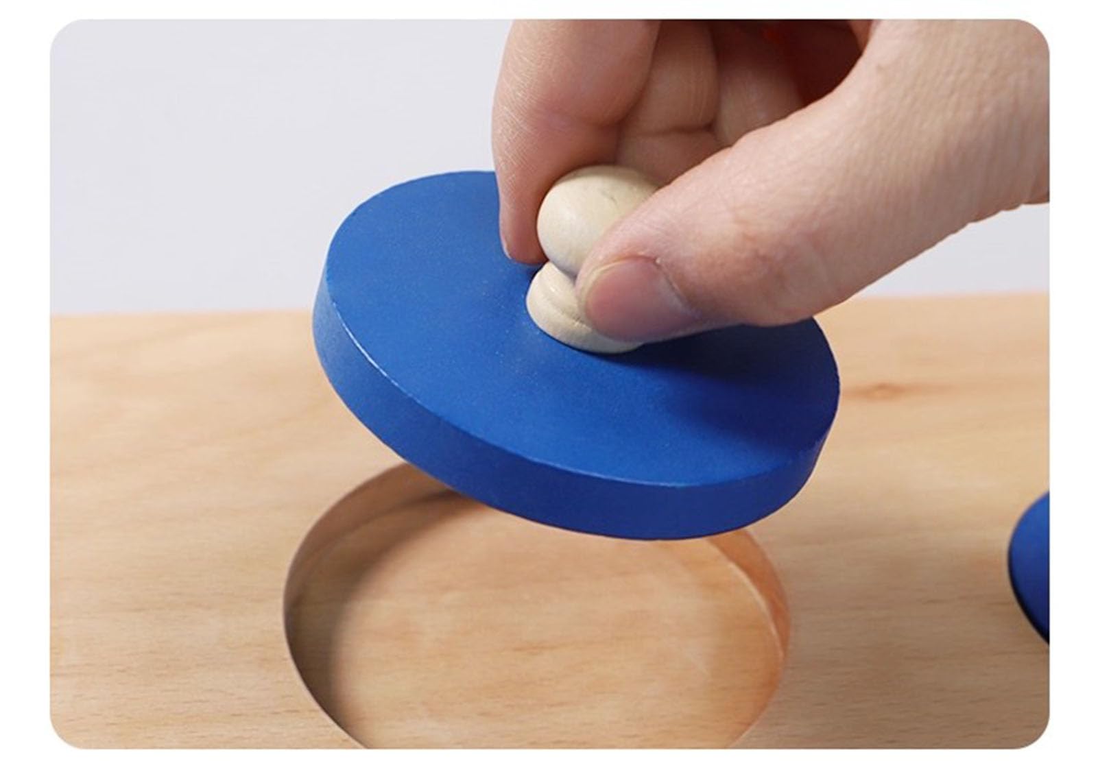Rompecabezas de Panel de Perilla de Madera Montessori, Rompecabezas geométrico de Madera de Formas múltiples, Material sensorial Preescolar