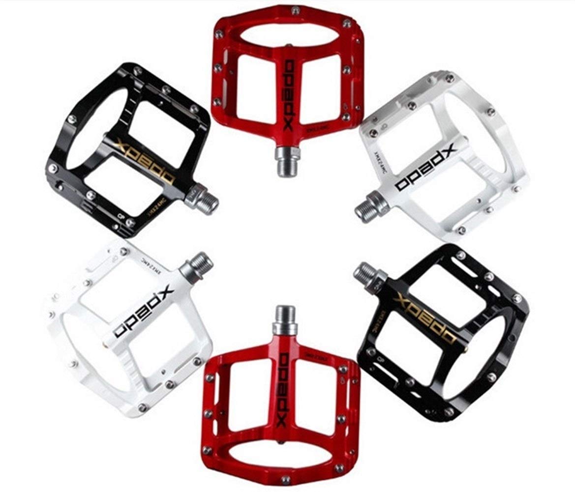 YMYGBH Pedali Flat MTB Magnesio MTB Bike Bianco Bicicletta Pedali 243g 5Colors (Color : No 3)