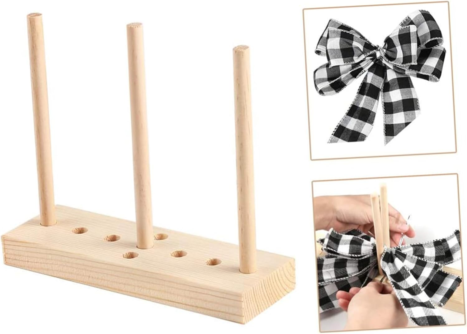 Lurrose 2pcs Creative Bow Maker Tool for Decorative Bows Beech Wreath Accessory for Party Decorations and Floral Arrangements Lightweight and Portable Design