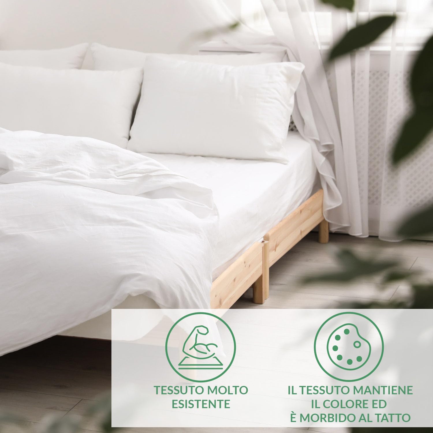 Lenzuolo con Angoli - 90 x 200 cm - Lenzuolo Elasticizzato in Raso di Cotone - Liscio - Lucido - per Materassi fino a 20 cm - Bianco