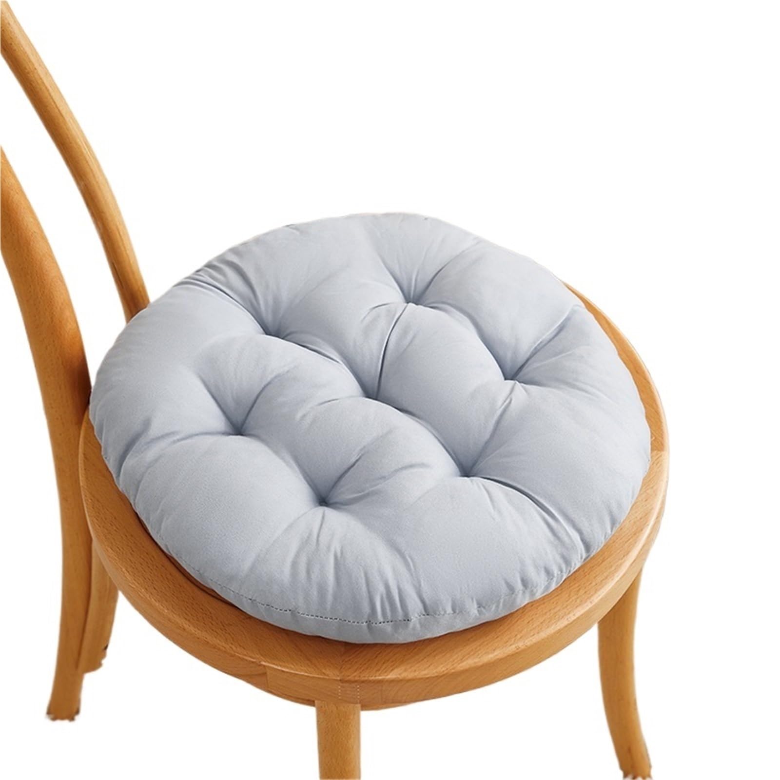 MTKSFDC Garden Seat Cushions Non-slip Thicken Household Dining Chair Cushion Nap Pad Round Winter Warmth 40CM(Grey)