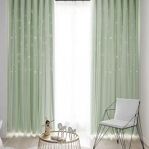 Amazon Co Jp 遮光カーテン 姫系 カーテン かわいい おしゃれ 星柄 透かし彫り 遮光率90 保温 遮熱 目隠し レースカーテン 上品 二重カーテン 2倍ヒダ フック付き タッセル 掃き出し窓 腰窓 小窓 オーダー可能 子供部屋 女子 リビング マンション お手洗いok グリーン Amazon Co Jp 遮光カーテン 姫系 カーテン かわいい おしゃれ 星柄 透かし彫り 遮光率90 保温 遮熱 目隠し レースカーテン 上品 二重カーテン 2倍ヒダ フック付き タッセル 掃き出し窓 腰窓 小窓 オーダー可能 子供部屋 女子 リビング マンション お手洗いok グリーン