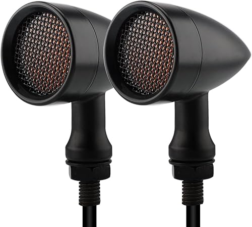 Miniatura 6 de TSUNG Luz intermitente LED tipo bala para motocicleta, indicador delantero y trasero para motocicleta, intermitente pequeño, universal, compatible