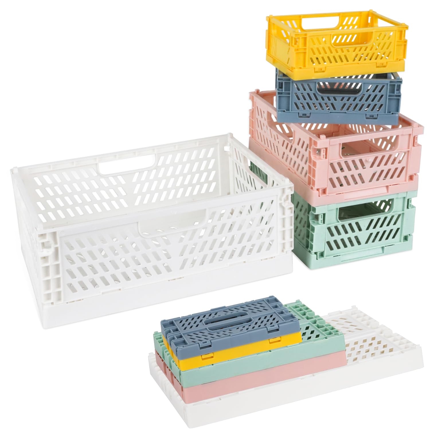 Scatola Lino Bianco Pieghevole 10x10x12 Scatola - Foto 8