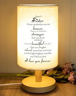 Birthday Gifts for Sister, Soul Sister Gifts for Women Sister from Sister for Graduation Birthday, Sister Bedside Lamp Gifts (Sister01)