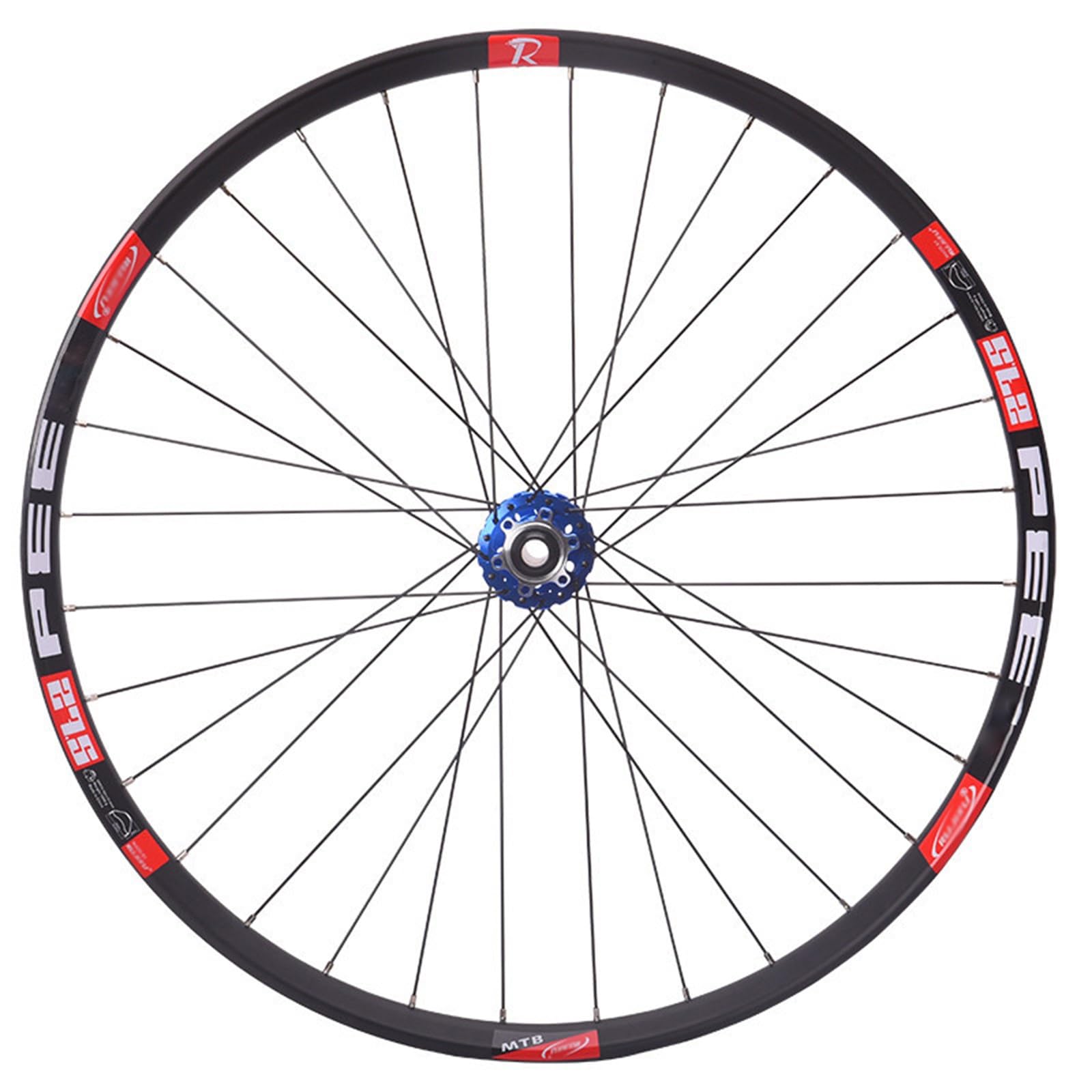 Ruote per Mountain Bike da 26"/27,5"/29" con Perno Passante, Ruota Anteriore e Posteriore, Freno a Disco, Cerchio in Lega di Alluminio, 32 Fori, 8, 9, 10, 11, 12 velocità