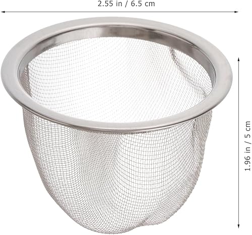 Miniatura 3 de Yardwe Filtro de té de acero inoxidable, 8 coladores de malla fina para infusor de té de hojas sueltas compatible con teteras y tazas para