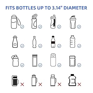 NOOLA Fanny Pack Waist Bag for Men Women, Lightweight Waist Pack with Water Bottle Holder, Adjustable Belt Bag with Multi-Pockets for Hiking, Dog Walking, Outdoor, Cycling, Running, Travel, Blue