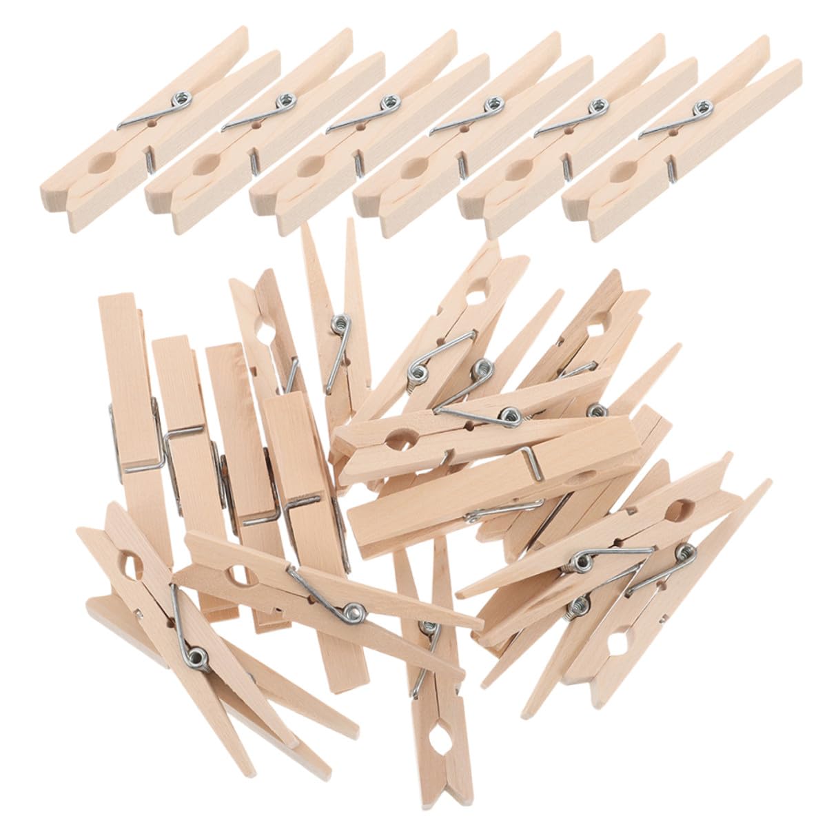 Gatuida 150 pièces Pinces à Linge Bois Mini Clips Multi-Usage Anti-Vent pour Séchage de Chaussettes Serviettes et Photos Maintien Doux et Résistant pour Vêtements Délicats