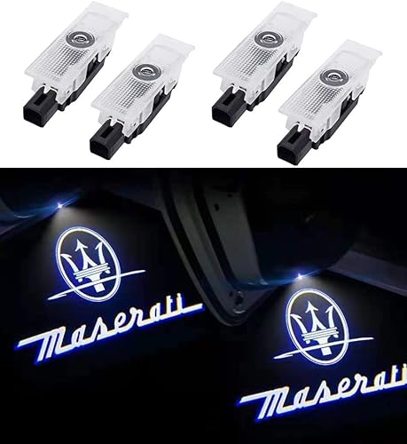 Reemplazo de luces de proyector de logotipo de puerta de automóvil para Maserati Levante 2016-2019 Quattroporte2009-2017Ghost Lights luz de