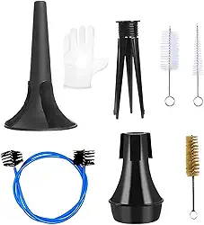 Kit de cuidados com trompete | Acessório de instrumento musical - Kit de limpeza de instrumentos de trompete de latão, para profissionais, estudantes, entusiastas, iniciantes, artistas