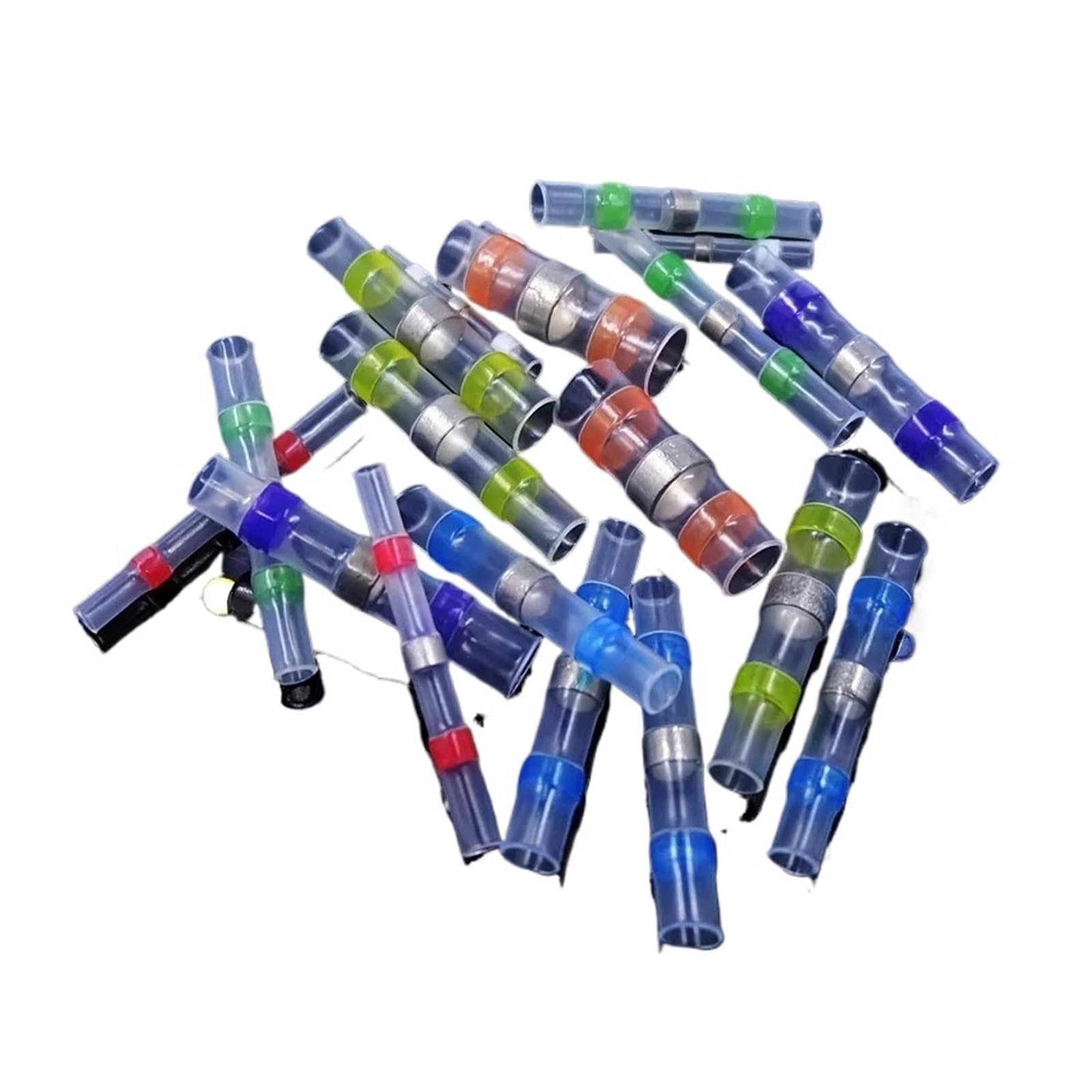 50/800 pz Saldatura Sigillo Stick Filo Connettori Termorestringenti Terminali A Crimpare Kit Impermeabile Cavo Elettrico Connettore di Giunzione (Color : 500pcs with Box)
