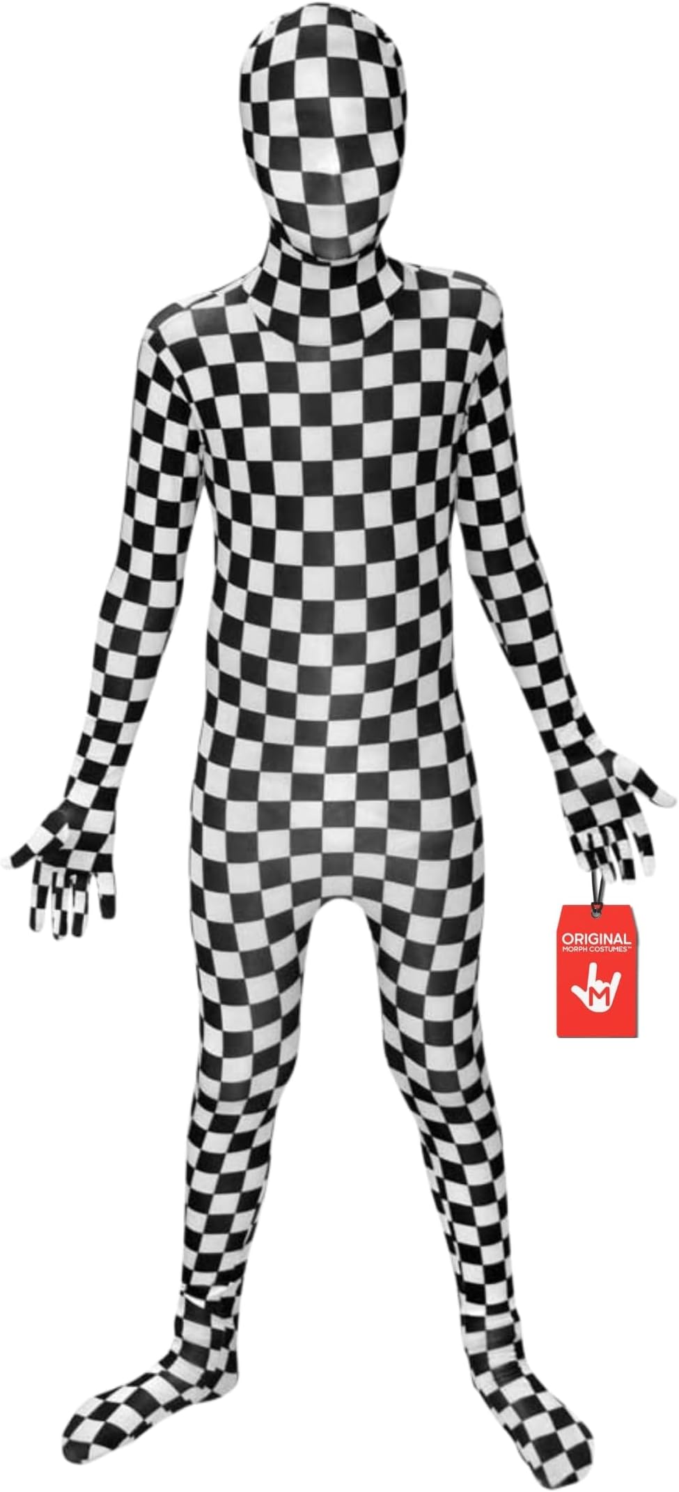 Morphsuits Black And White Check Morphsuit Kids, Morphsuit Halloween, Morph Suits For Kids Halloween Morph Suit, Zentai Suit L