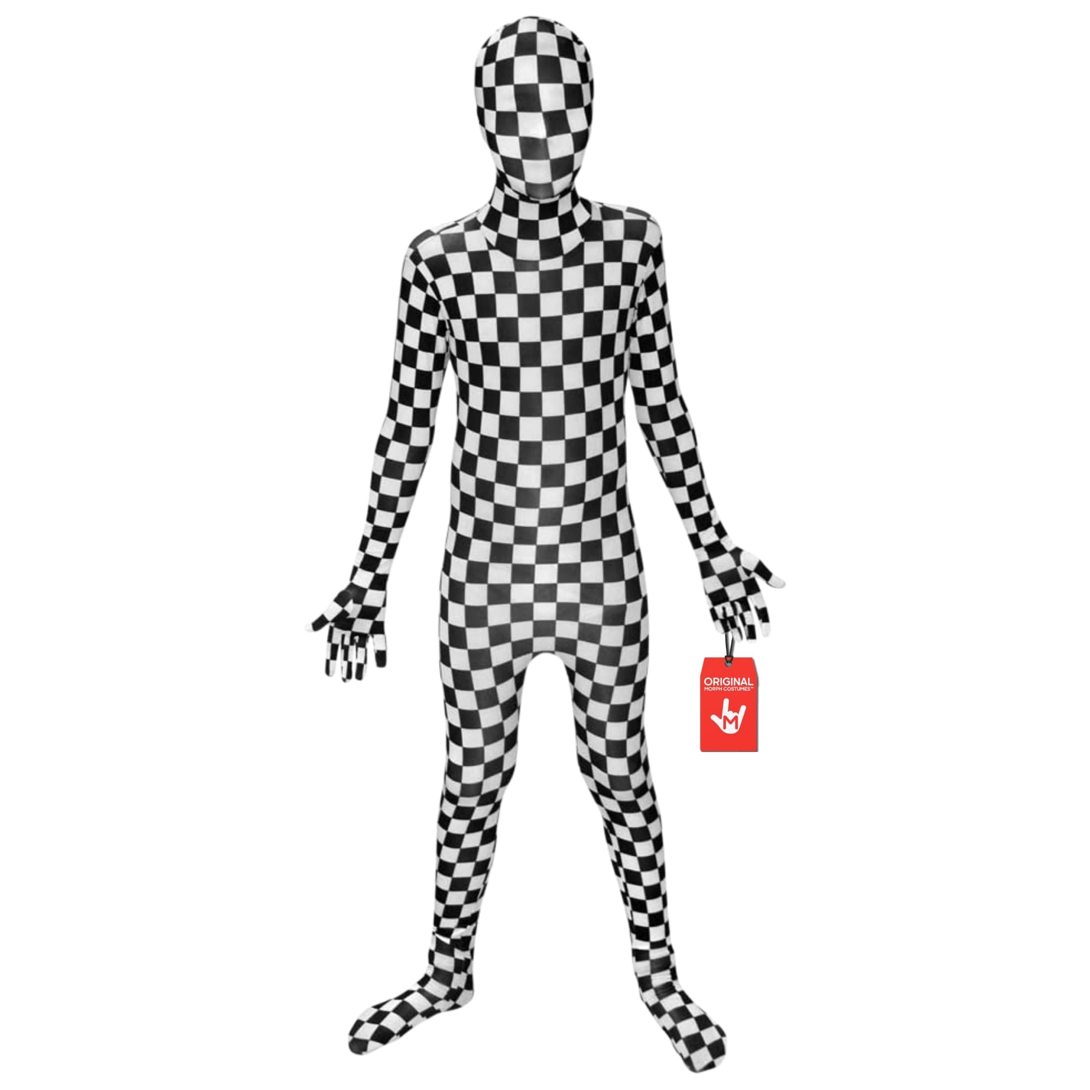 Morphsuits Black And White Check Morphsuit Kids, Morphsuit Halloween, Morph Suits For Kids Halloween Morph Suit, Zentai Suit L