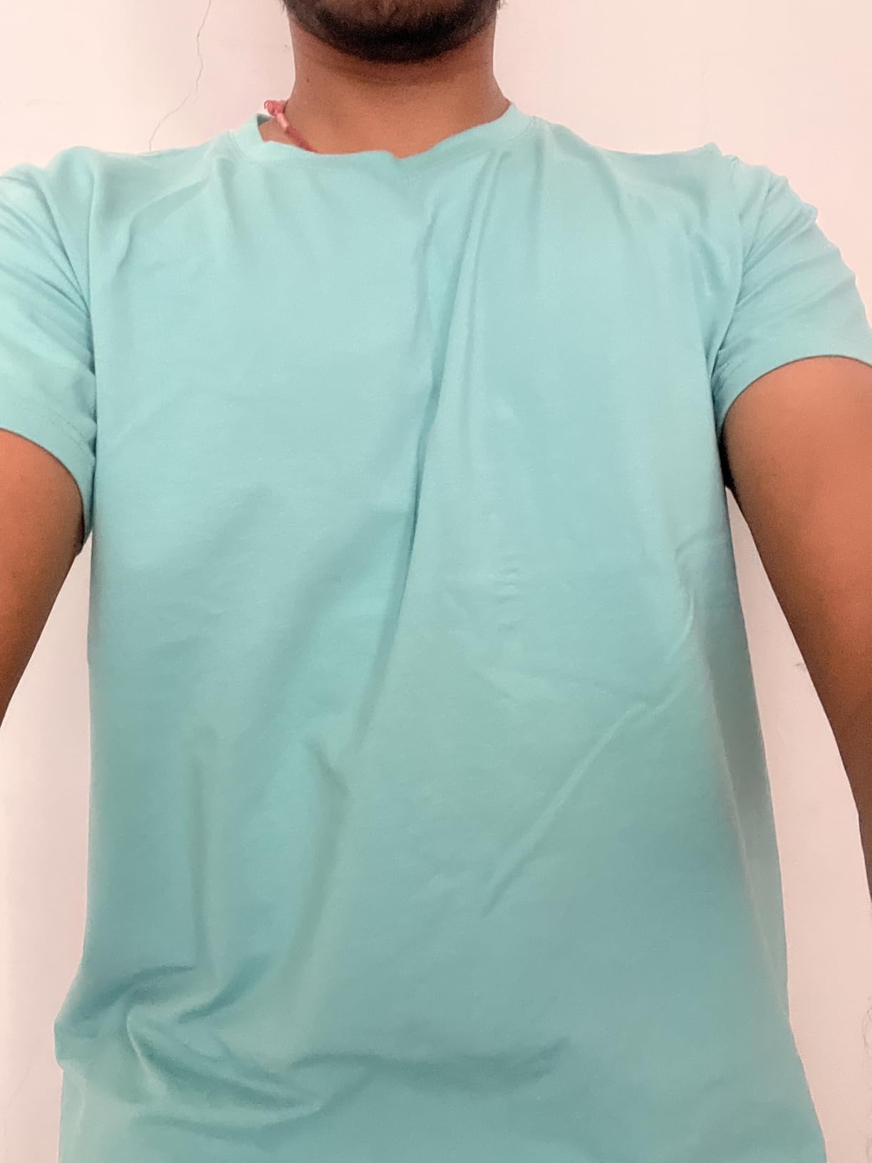 Men's Icy Turquoise Supima Regular Fit Tee