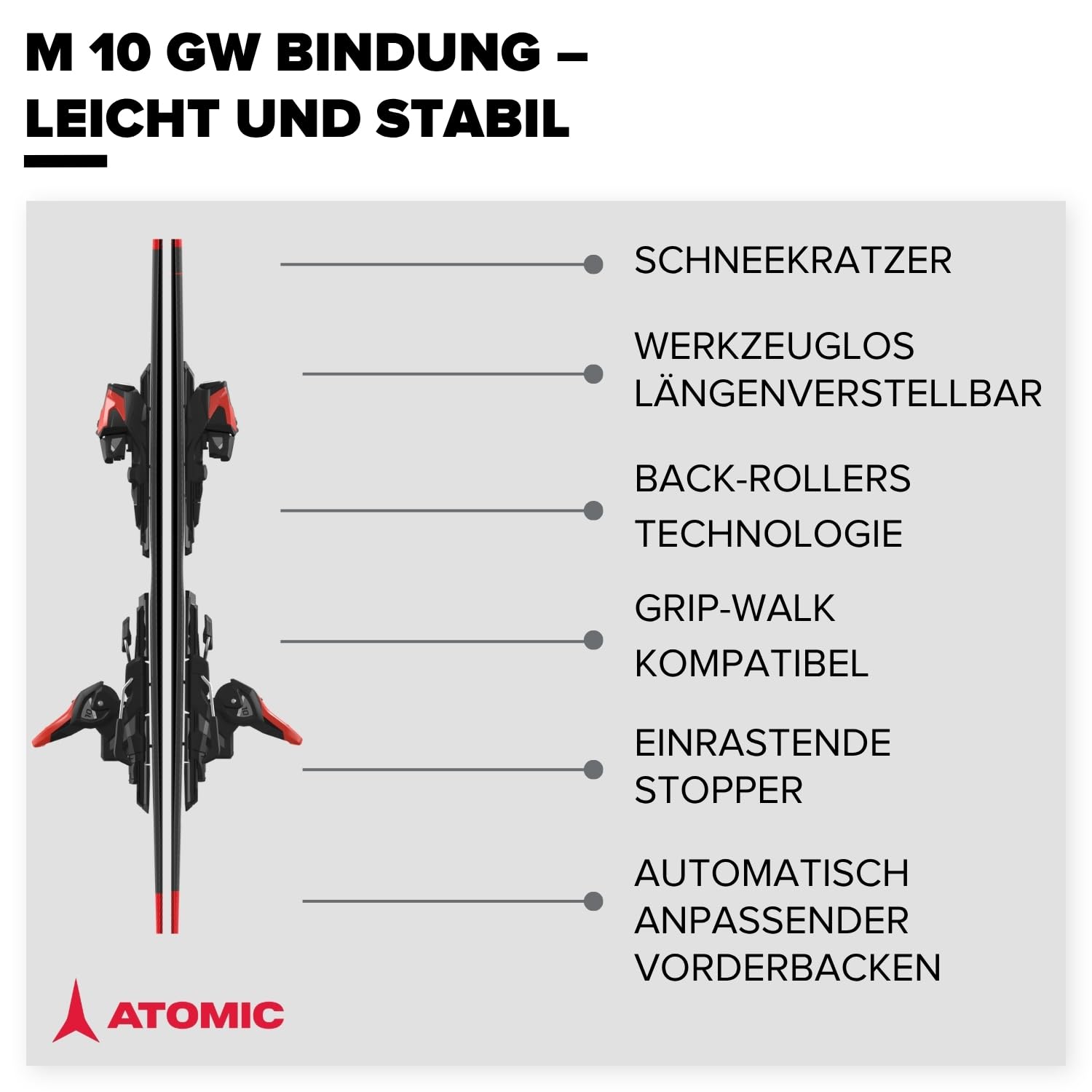 Atomic REDSTER RX Ski I Skier für Damen & Herren I Hochwertige Ski mit Bend-X Technologie für mühelose Schwünge I Mit Densolite Core für optimale Dämpfung