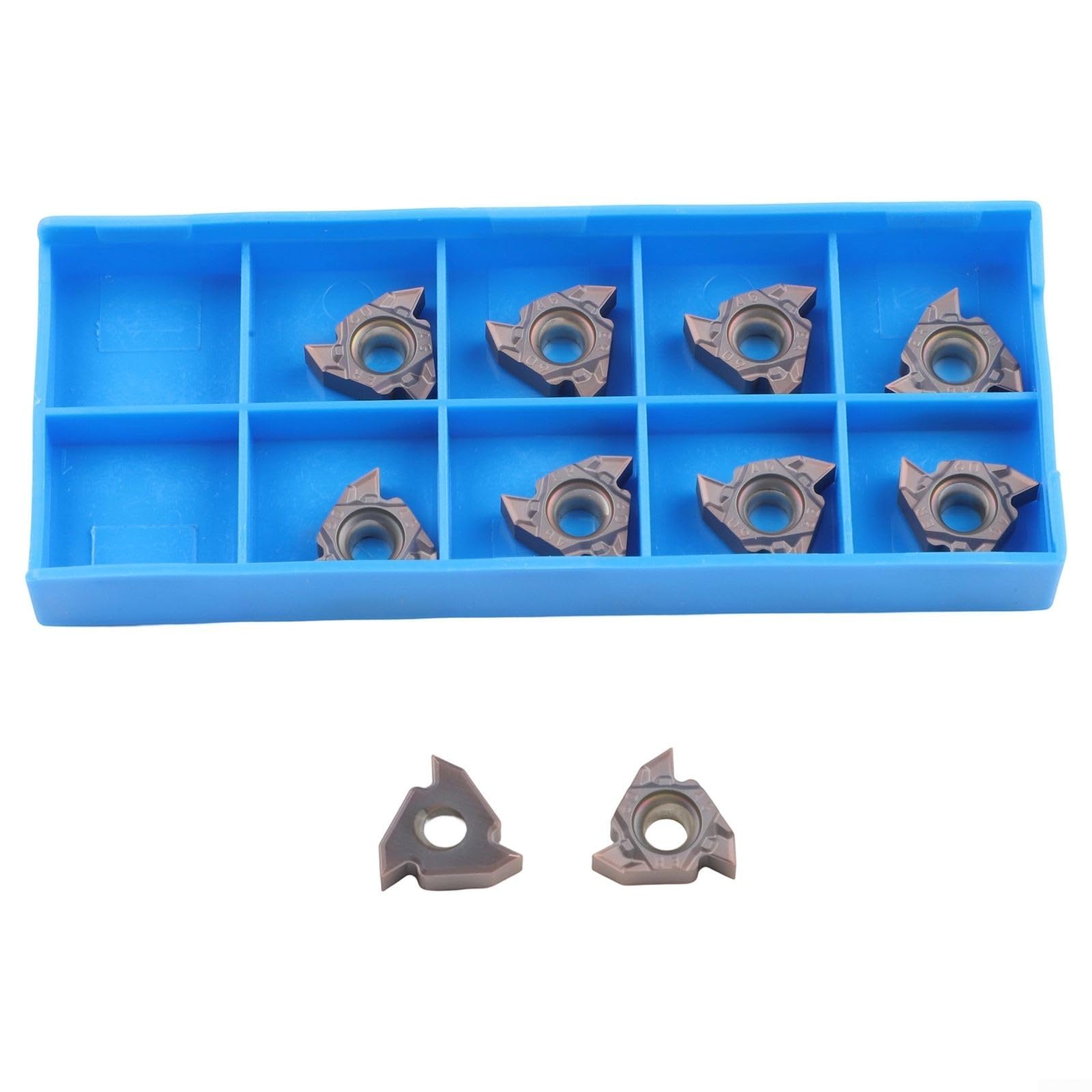 Lot de 10 inserts de tournage en carbure 16ERAG60 MMT16ERAG60S pour matériaux résistants