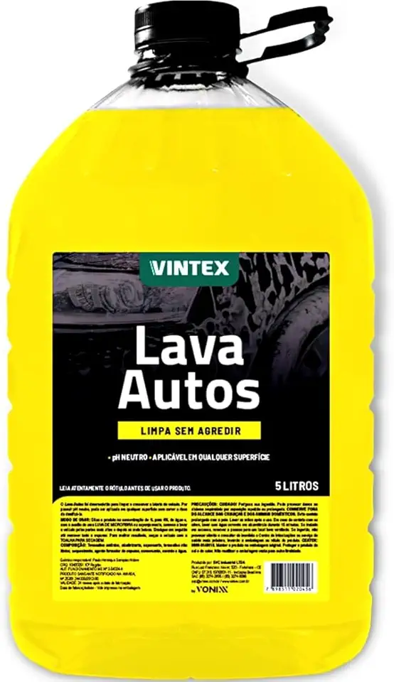 Produto para Lavar Carro Moto Shampoo Vintex Lava Autos