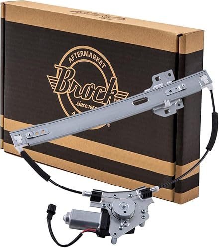 Brock Regulador de elevación de elevalunas eléctrico delantero con conjunto de motor compatible con Escape 2008-2012 Mariner 2008-2011