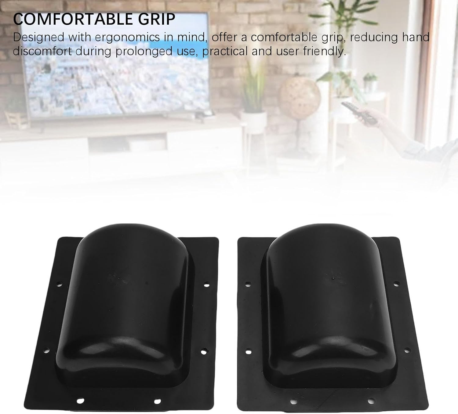 Metal Speaker Handle, Recessed Speaker Handles, Heavy Duty Speaker Cabinet Bar Handles with ABS Base, Aluminium Alloy, 173 x 148 mm