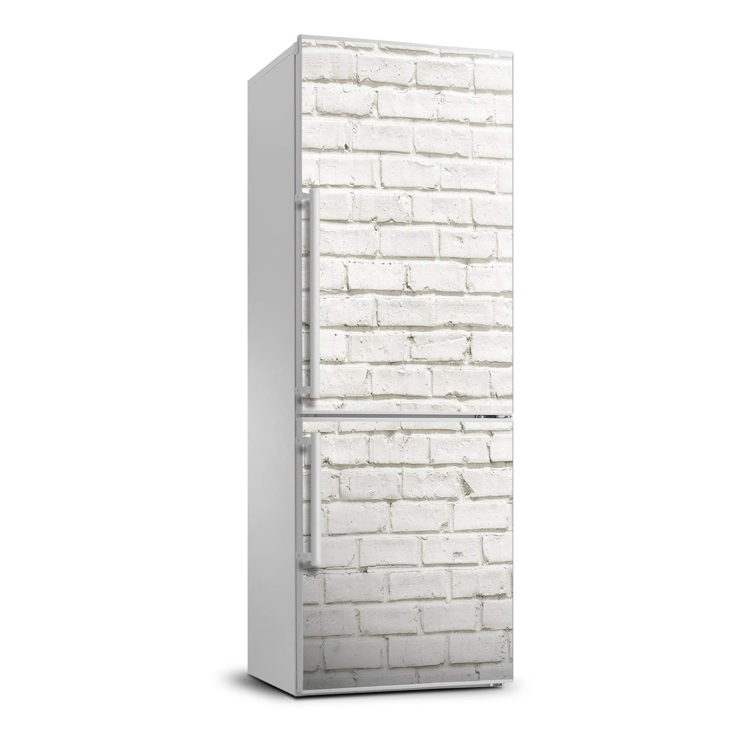 Pegatinas de refrigerador 60x180 cm de vinilo autoadhesivo imitación pared de ladrillo para cocina