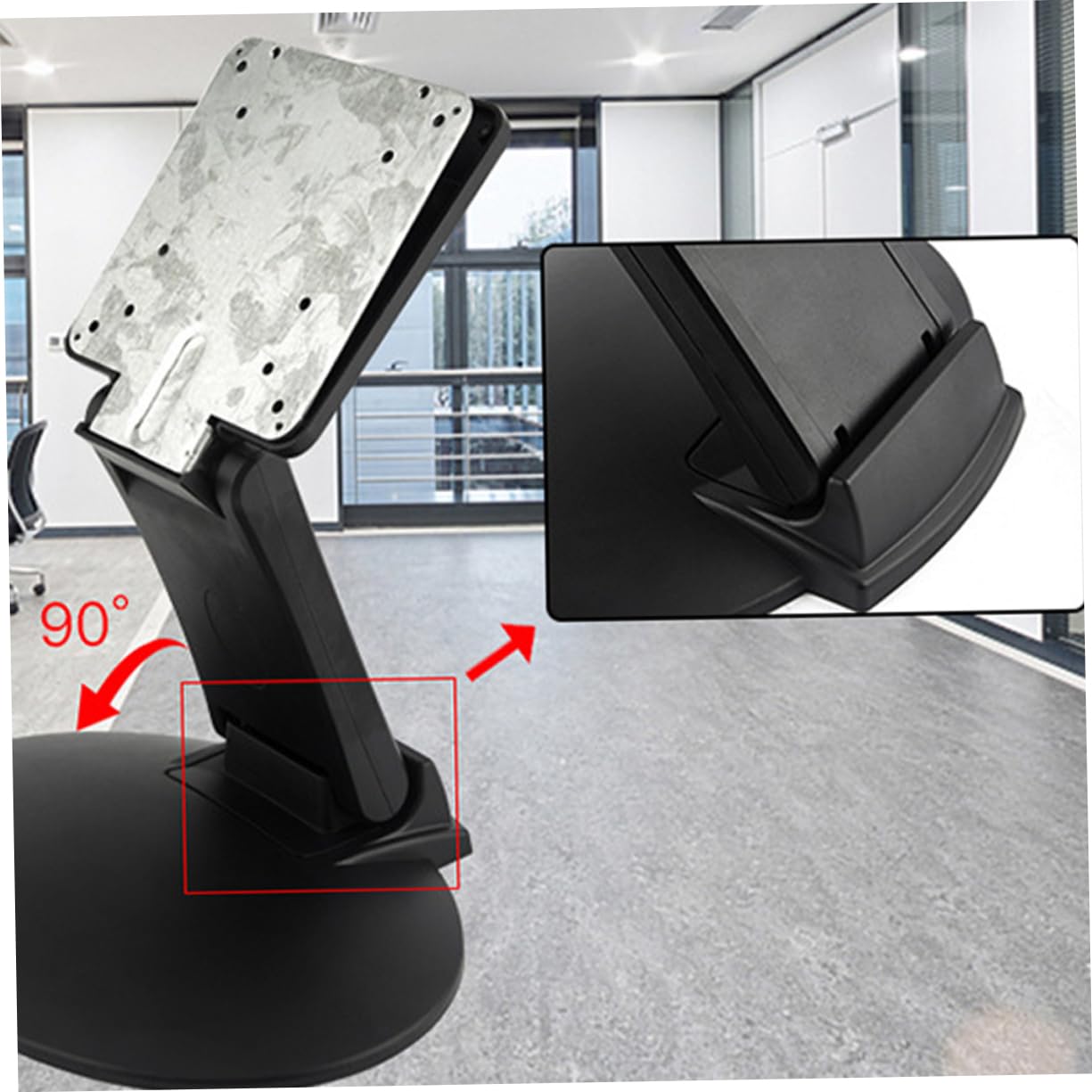 jojofuny Supporto per Monitor Base Stabile per Monitor LCD Staffa in Ferro per Computer Altezza per Ufficio Studio