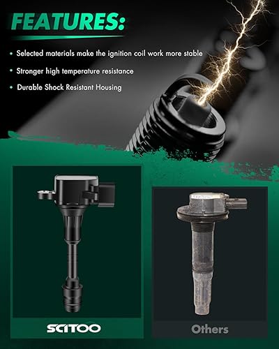 Vista 28 de Scitoo Bobinas de encendido cuadradas para Cadillac (Paquete de 8 unidades)