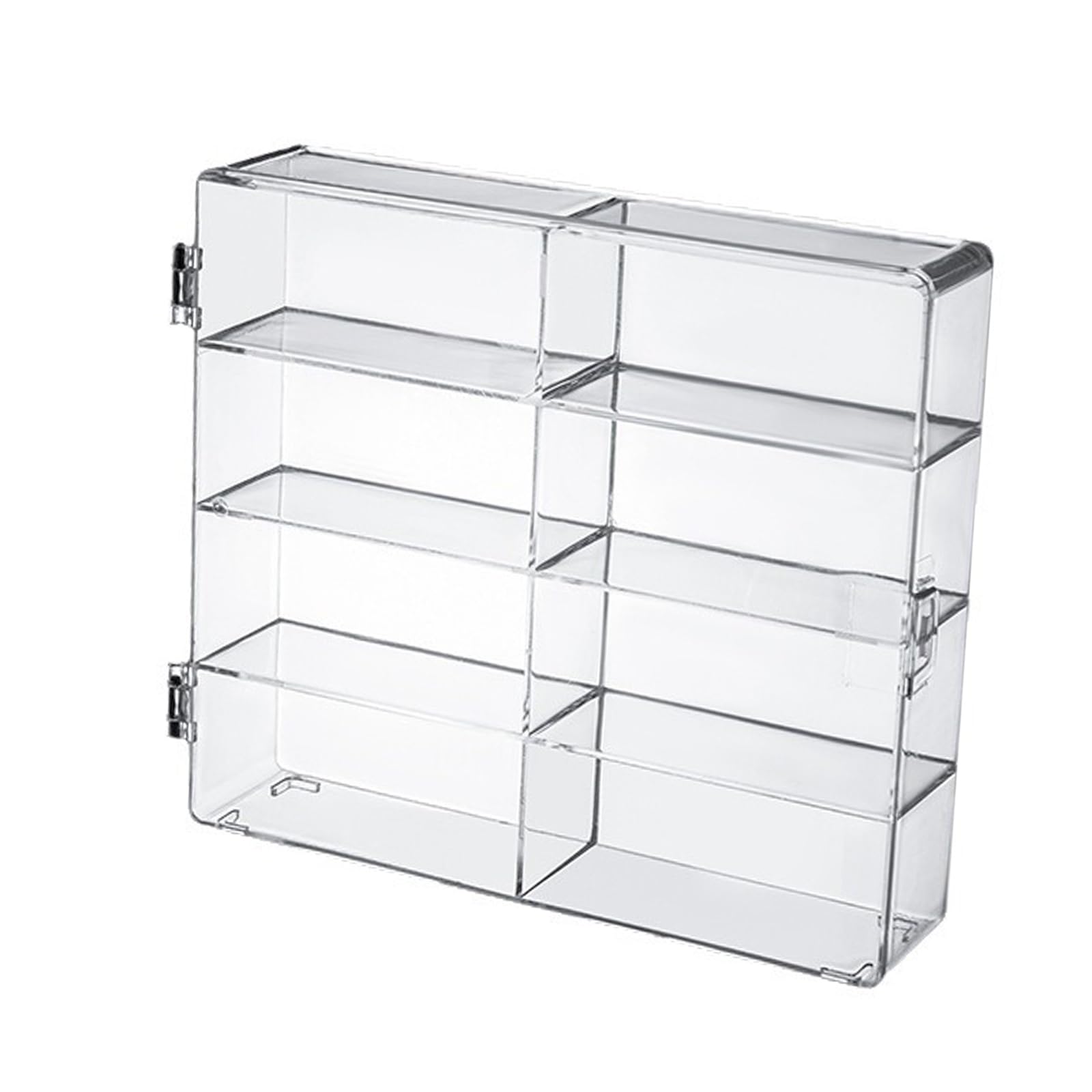 Organisateurs de rangement en acrylique avec 8 conteneurs pour voiture miniature et jouets - Vitrine en acrylique transparent pour objets de collection