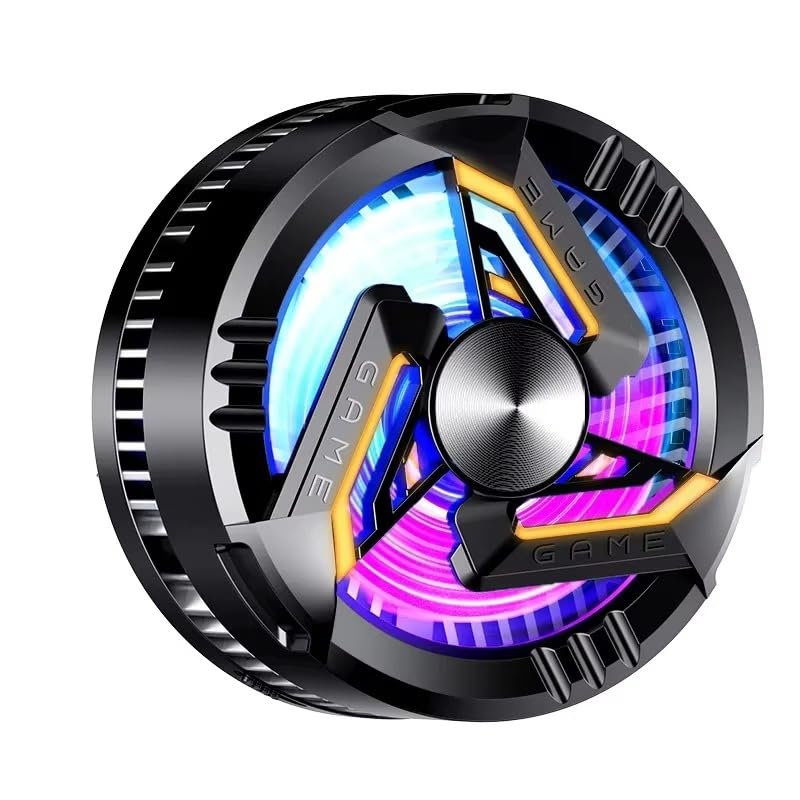 Image of BKN Fast Ultra Cooling Mobile AC Fan Magnetic Radiator | Mobile Cooler USB Powered Fan Cooling Radiator Game Cooler -3 degree for Mobile Phone Gaming, Live Streaming (GT28 fan)