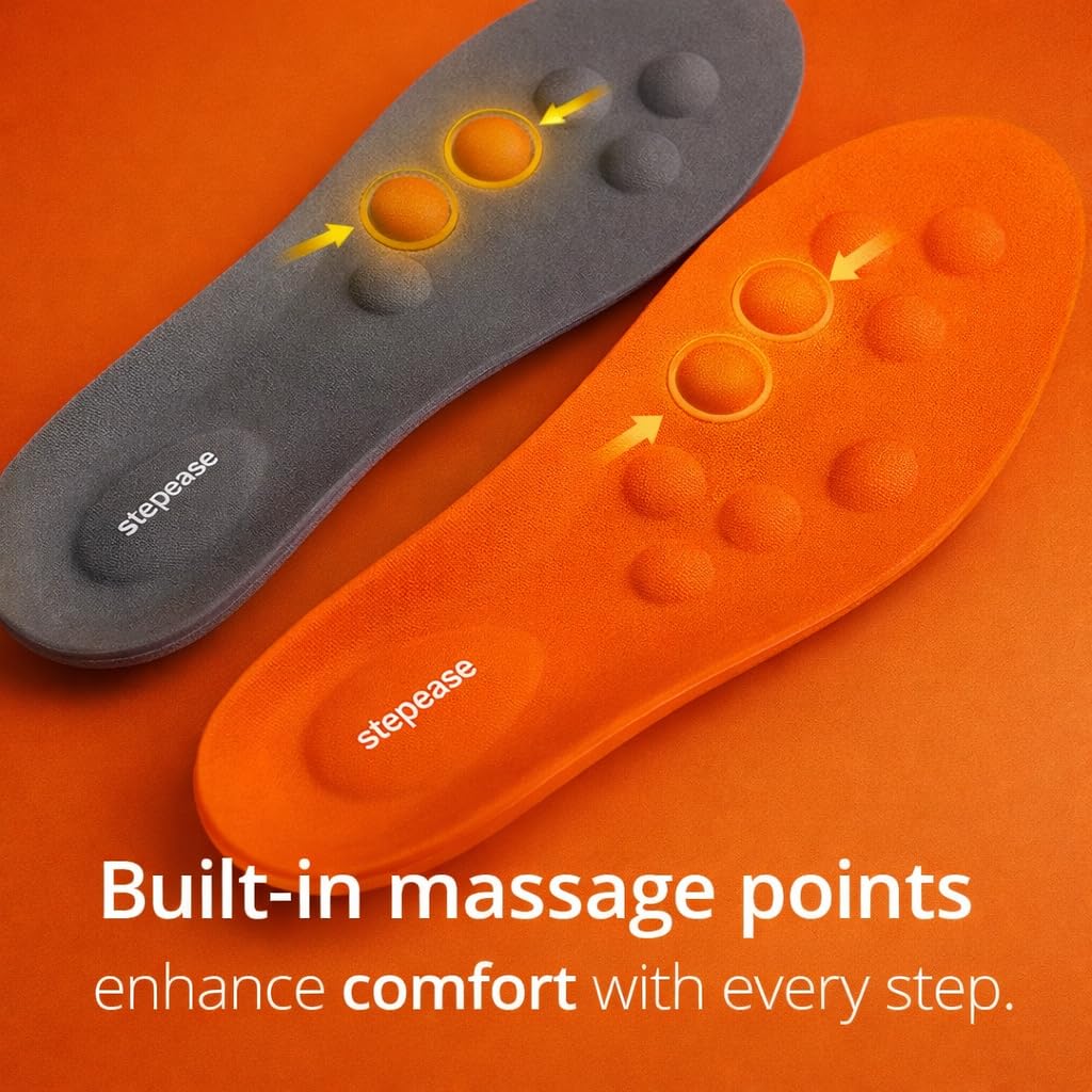Semelles orthopédiques, avec points de massage, soulagement des douleurs aux pieds, meilleure posture et plus d'énergie, découpables, réutilisables et hygiéniques, idéales pour le quotidien et le