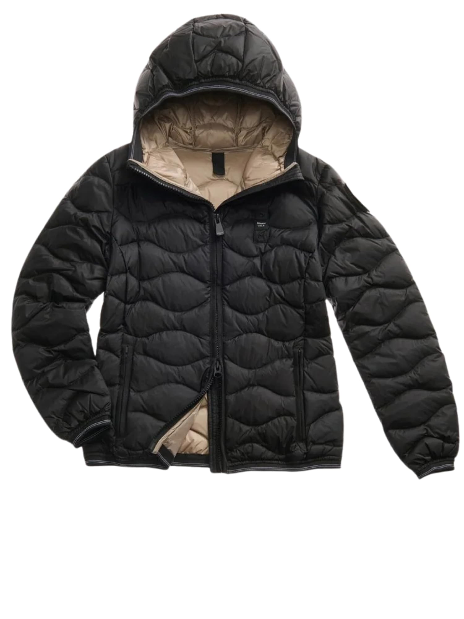 Blauer Giacca Corta Camelia 03095 Piumino Donna Nylon Nero