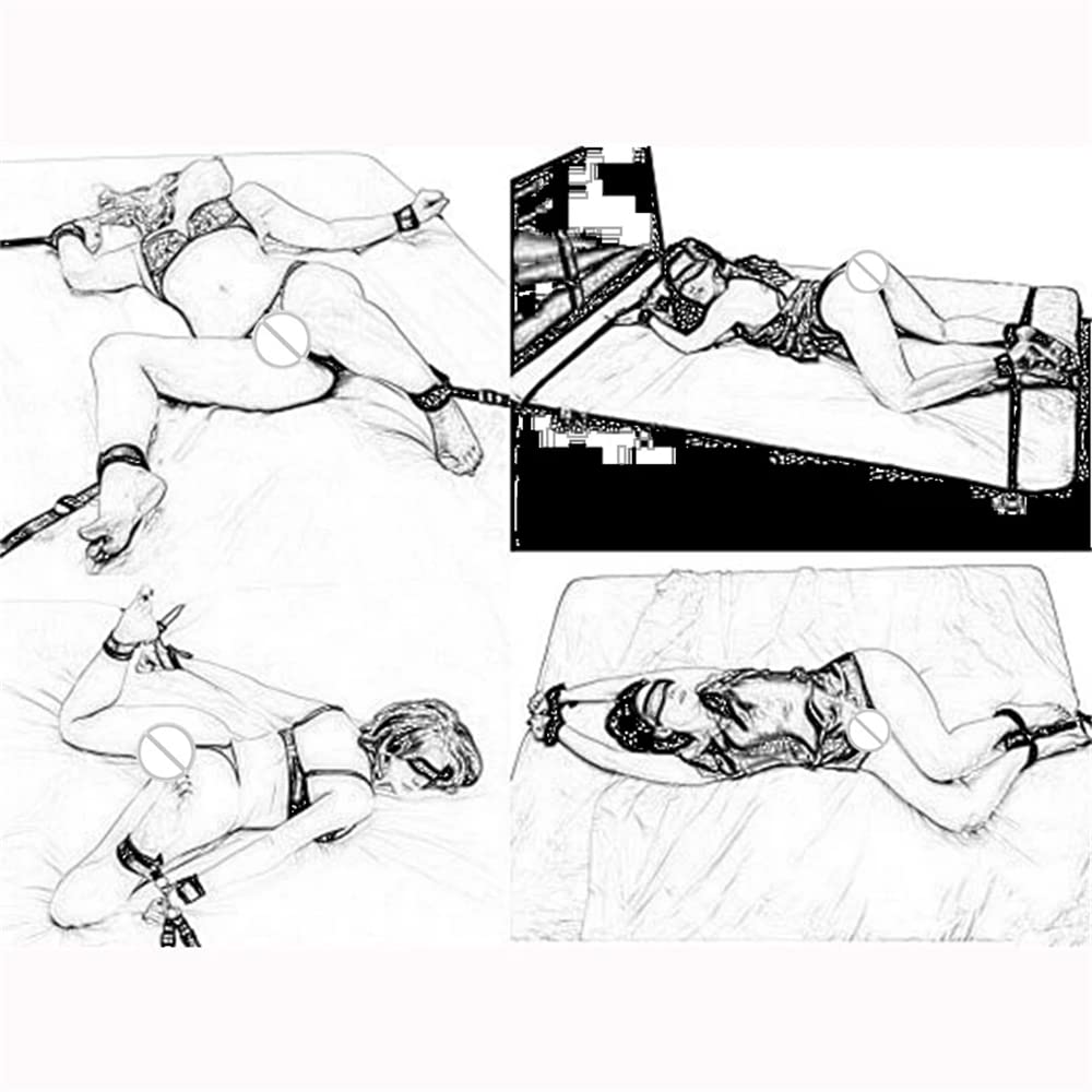 Kit biancheria da letto in nylon Strisce morbide e confortevoli per polsini alla caviglia