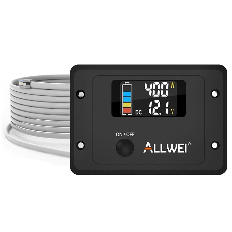 Controlador Remoto ALLWEI com Display LCD para Inversores de Onda Senoidal Pura 1000 W, 1500 W e 2000 W