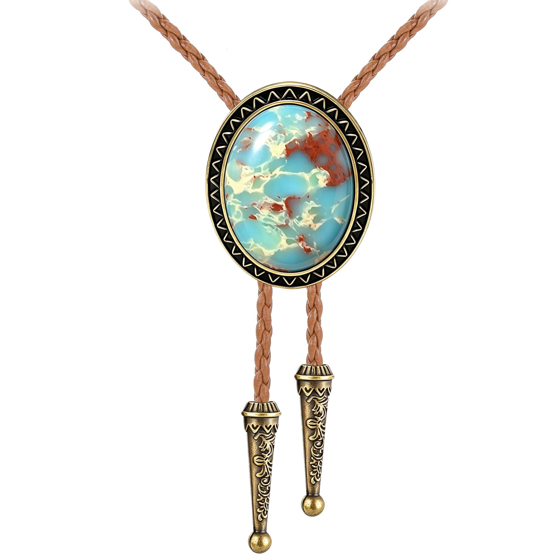GelConnie Bolo Tie for Men Women Vintage Western Cowboy Necktie Adjustable