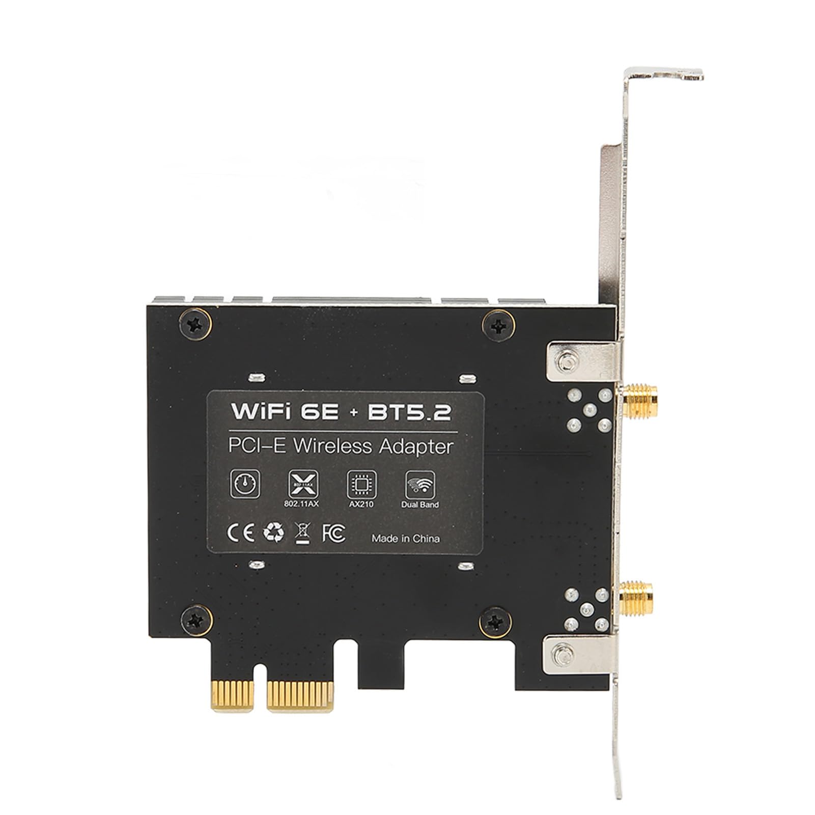 Adattatore WiFi WiFi 6E PCIE Ad Alta velocità 5400Mbps Tripla Banda per PC Desktop da Gioco con Bluetooth 5.2 e Antenna Magnetica 6dBi