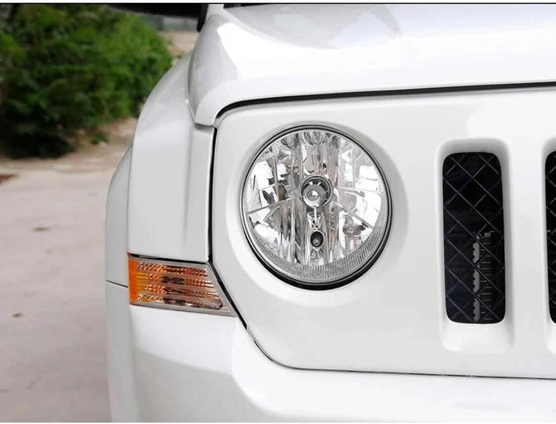 Oulesh Headlight Lens Cover for Jeep Patriot 2011-2015, 1Pair Car Front Headlight Cover Transparent Lampshade Clear Headlamp Shell