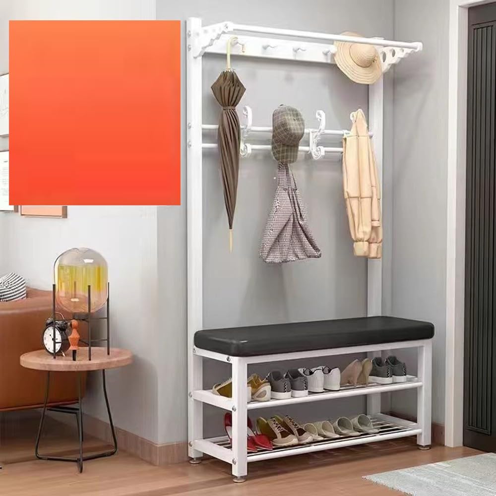 Porte-manteau avec banc à chaussures pour petits espaces et studios