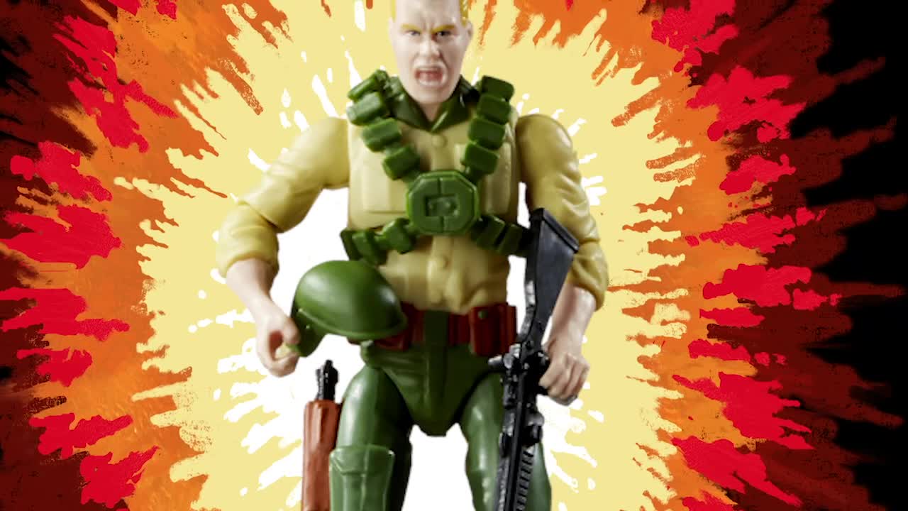 Figura de Ação G.I. Joe Retrô Collection, Boneca de 9,5 cm e