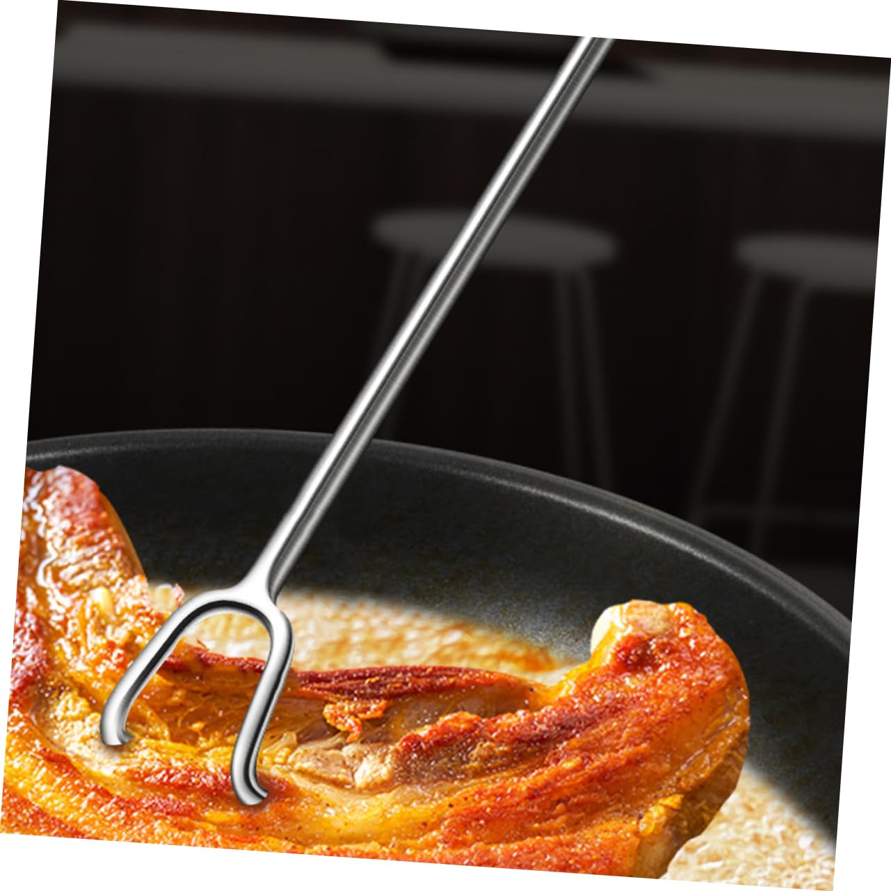 PRETYZOOM Cooking Barbecue Turner Hook Stainless Steel Grill Flipper Hook Meat Processing Hanging Hook