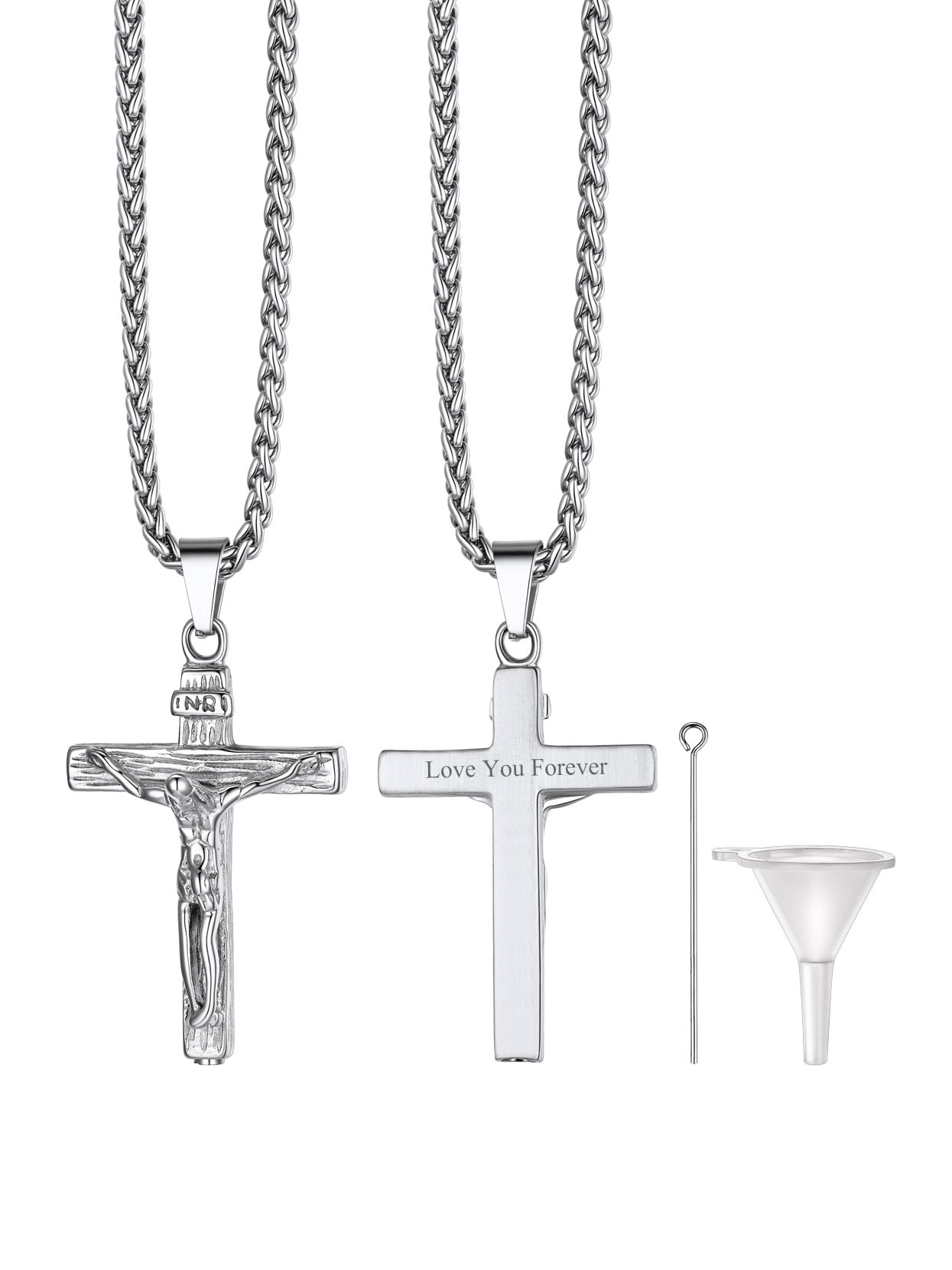 Richsteel Urn Necklaces for Ashes for Women Men Cremation Pendant