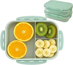 Pote Marmita Hermetico Com Divisorias Microondas Freezer 1 Litro Resistente