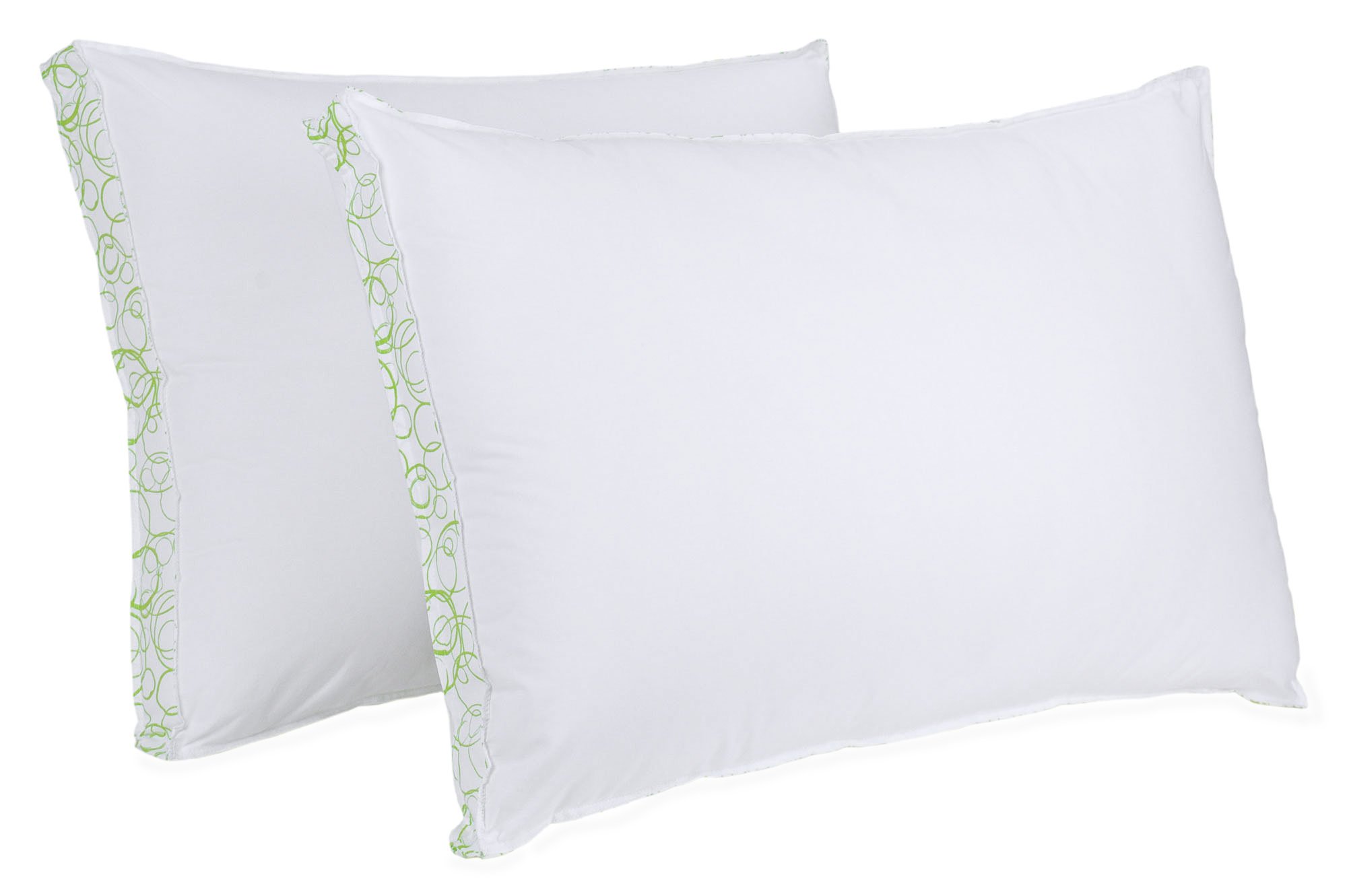 BioPEDIC 97060 Bed Pillows, Standard, White 2 Count