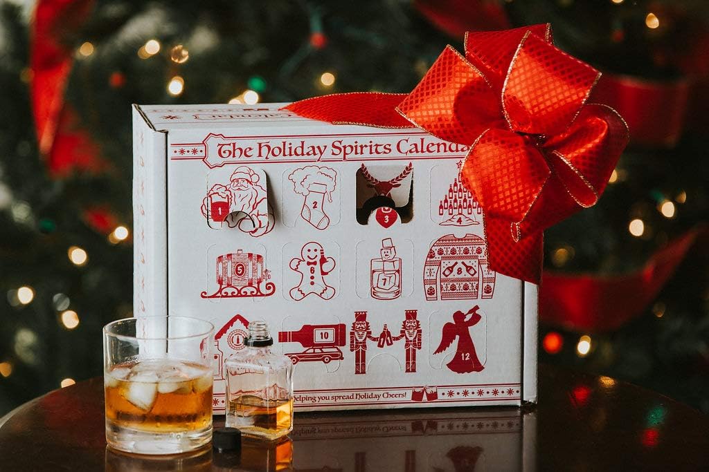 Advent Calendar for Alcohol & Adults | Gift Booze & Wine for Christmas 2025 | Great White Elephant & Holiday Party Hostess Present Idea | Alcohol Not Included (5, Spirits)