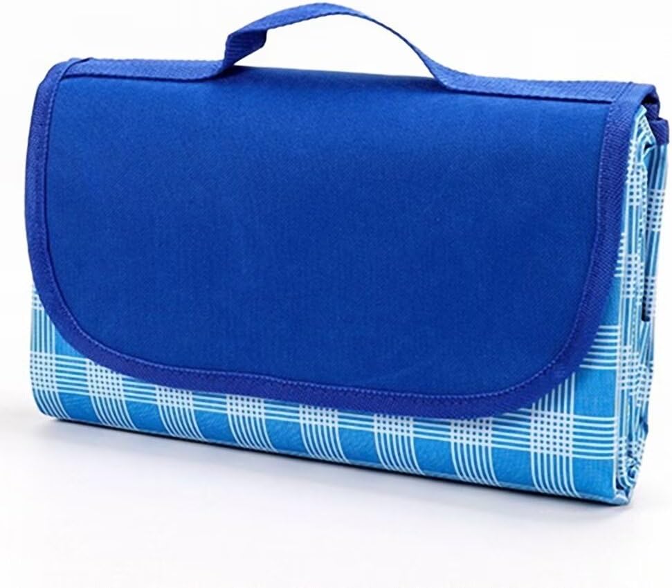 Kerio Picnic Blankets - Foldable Outdoor Beach Blanket - Lightweight Handy Mat Tote - for Camping, Beach, Park, Patio on Grass - 79"x 79"