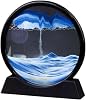 Movable 3D Hourglass 30cm Large Size Blue Round 12inch Glass Decorative Artistic Relaxer