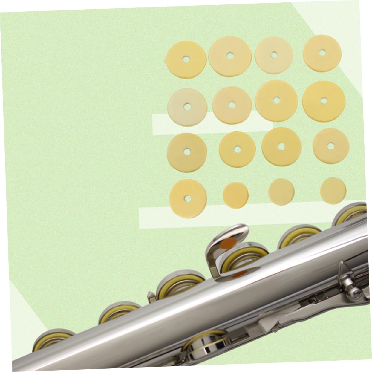 ULDIGI Flute Open Hole Accessories 16pc Replacement Pads Set for Flute Grip Repair