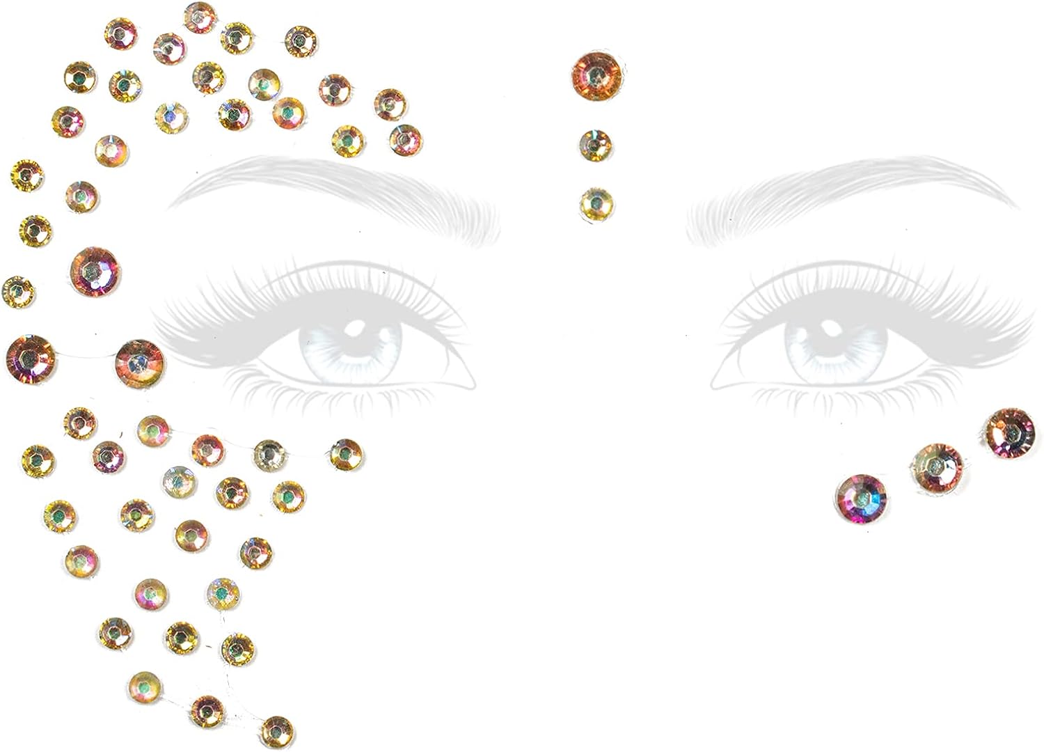 Rave Pasties - Face Crystal Jewels Body Gems for Festivals
