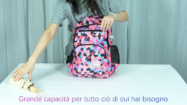 Zaino Scuola Per Bambini 3 Pezzi - Zaino, Portapranzo E Astuccio - Impermeabile E Leggero - Design Ergonomico - Nero - Foto 9